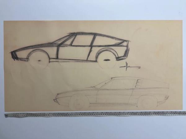 Collection Of Historic Bertone Blueprints 17