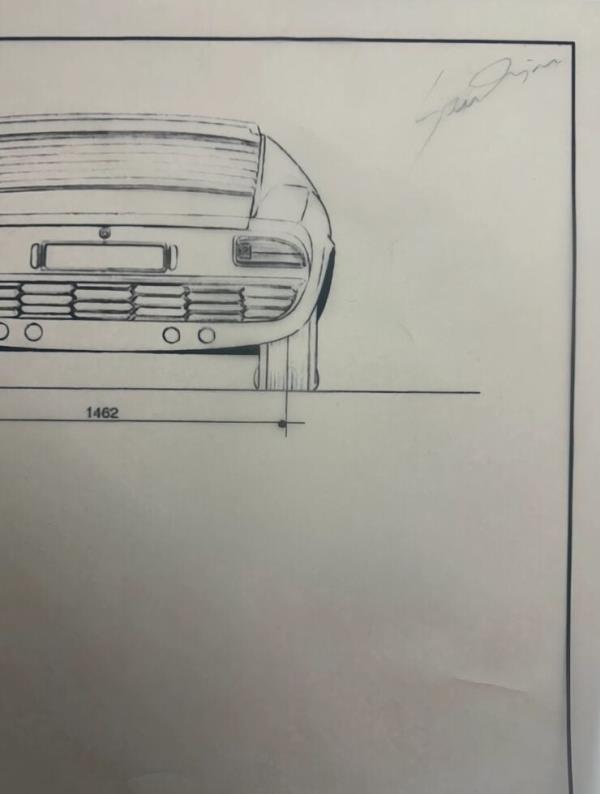 Collection Of Historic Bertone Blueprints 4