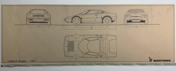 Collection Of Historic Bertone Blueprints 23