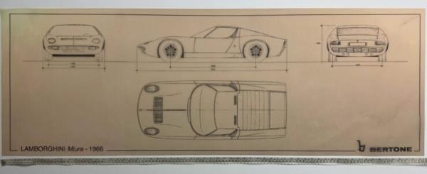 Collection Of Historic Bertone Blueprints 24