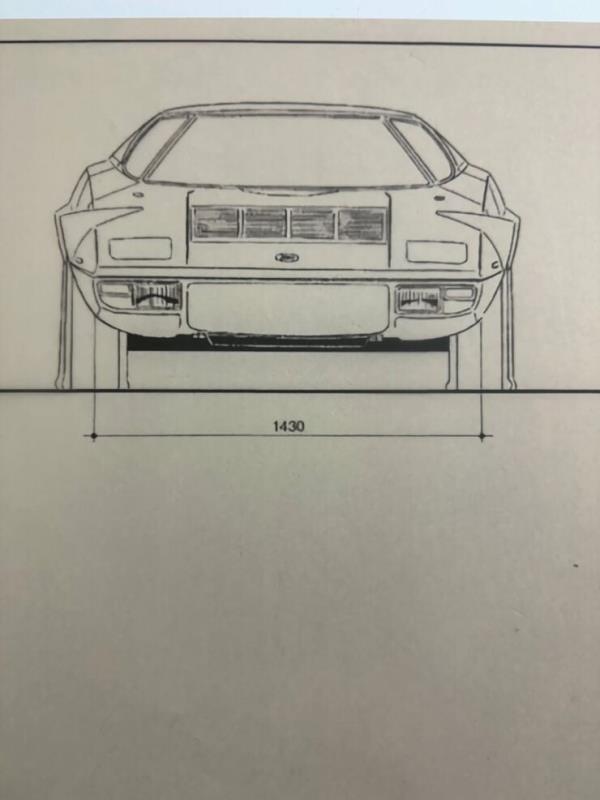 Collection Of Historic Bertone Blueprints 10