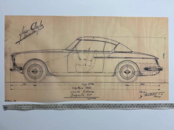 Collection Of Historic Bertone Blueprints 29