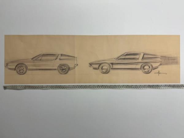 Collection Of Historic Bertone Blueprints 11