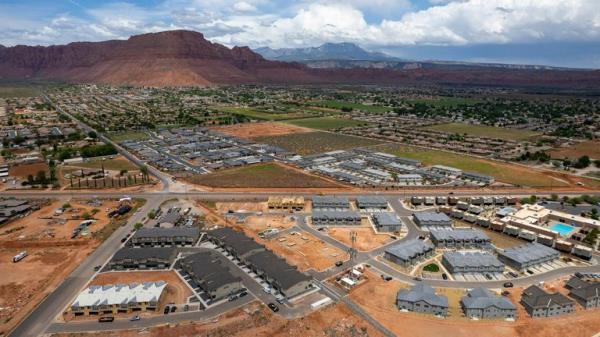 Housing developments are shown in Ivins, Utah, on Wednesday, May 3, 2023. A Utah woman who gave o<em></em>nline parenting advice via a o<em></em>nce popular YouTube channel has been arrested on suspicion of aggravated child abuse after her malnourished son escaped out a window and ran to a nearby house for help, authorities said. Ruby Franke, whose now defunct channel ...8 Passengers... followed her family, was arrested Wednesday night, Aug. 30, 2023, in the southern Utah city of Ivins. (Trent Nelson/The Salt Lake Tribune via AP)