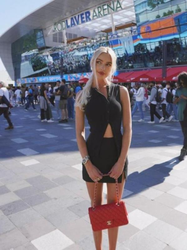 Morgan posing at a game of tennis. Picture Instagram 7.JPG