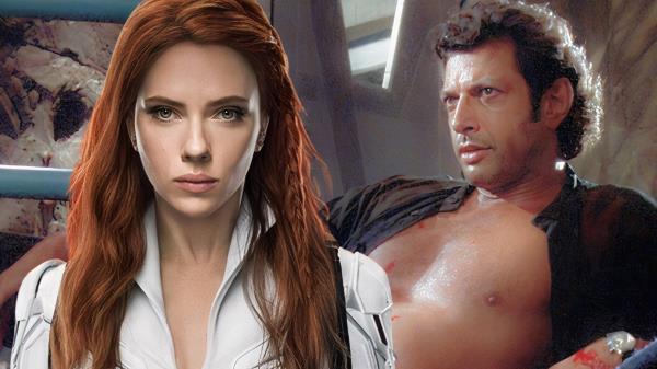 Scarlett Johansson and Jeff Goldblum in Jurassic Park