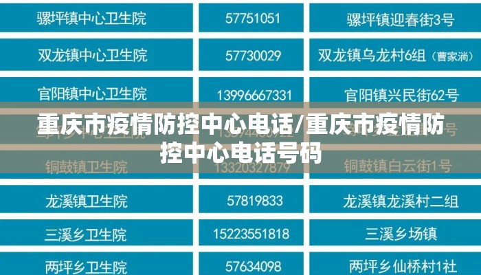 重庆市疫情防控中心电话/重庆市疫情防控中心电话号码